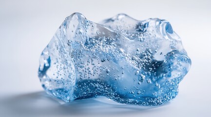 Fototapeta premium Frozen water, air bubbles