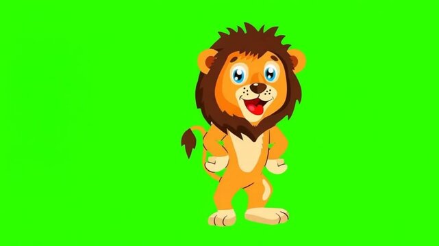 cartoon lion cub