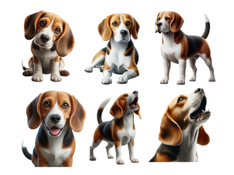 Beagle Brigade Adorable Dogs Displayed