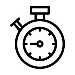 stopwatch line icon