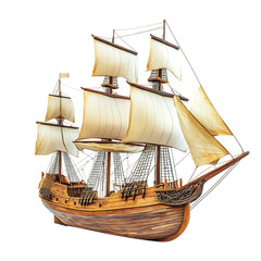 Traditional wooden ships png