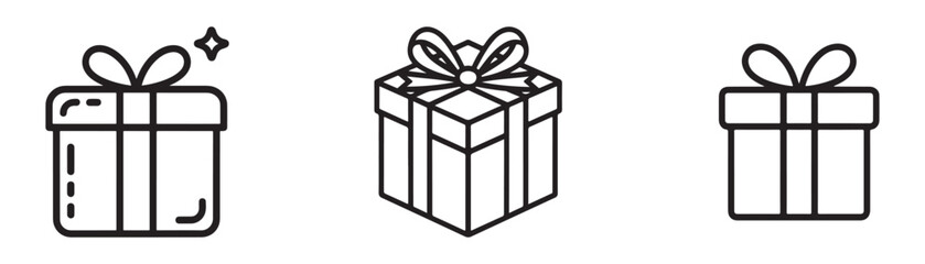 vector illustration of a gift box