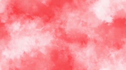 Fototapeta premium Abstract design of soft red and white watercolor blots.