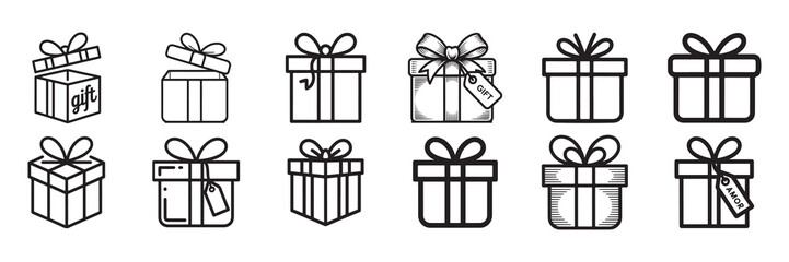 vector illustration of a gift box