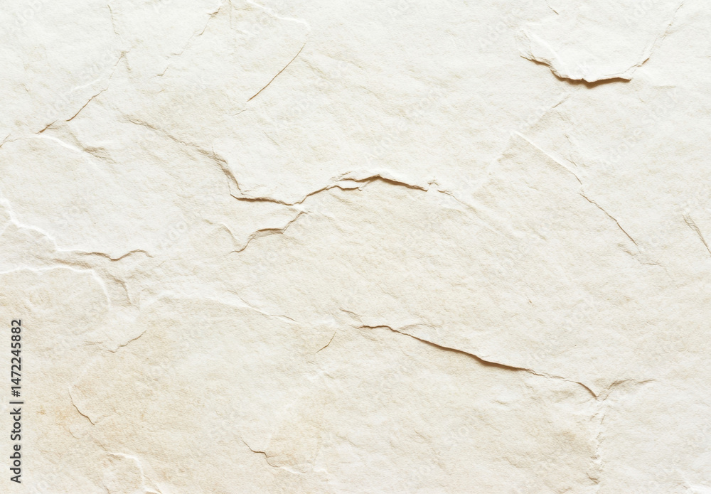 Aufkleber cream-colored stone texture with subtle cracks and crevices, ideal for background or design element.