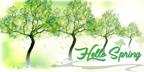 Obraz premium Green nature background. Closeup view of green leaf for natural and freshness wallpaper concept. vector geometric eps 10