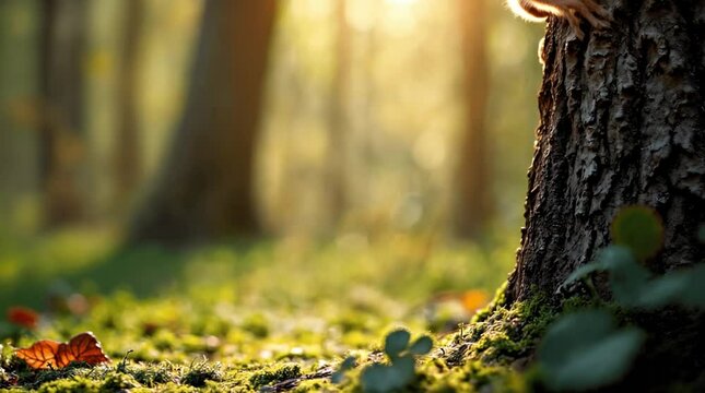 Ardilla subiendo por un &aacute;rbol