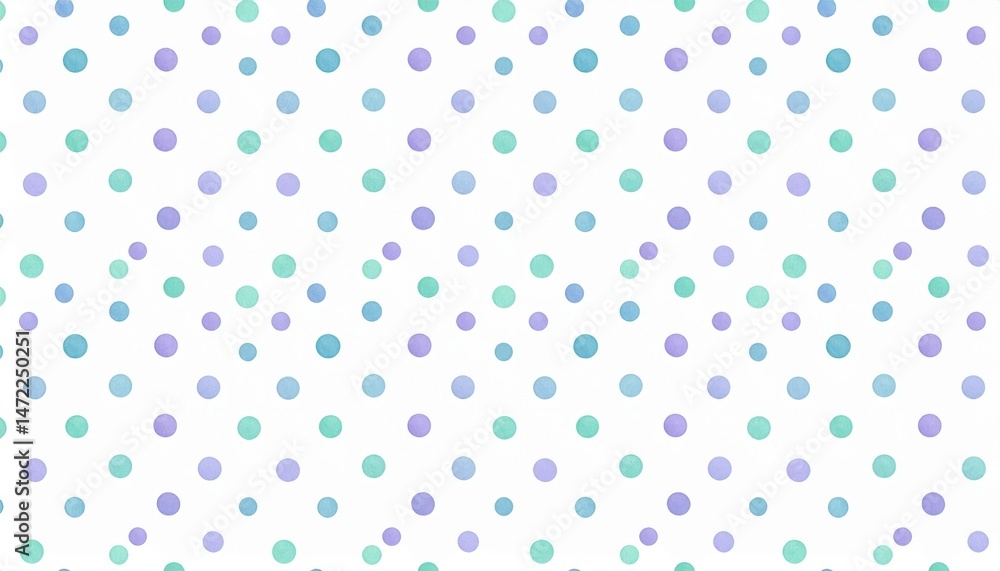 Poster colorful polka dot pattern design digital art abstract background minimalist style close-up view mod
