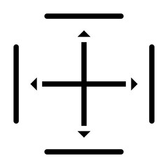 Fototapeta premium move glyph icon