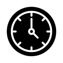 wall clock glyph icon