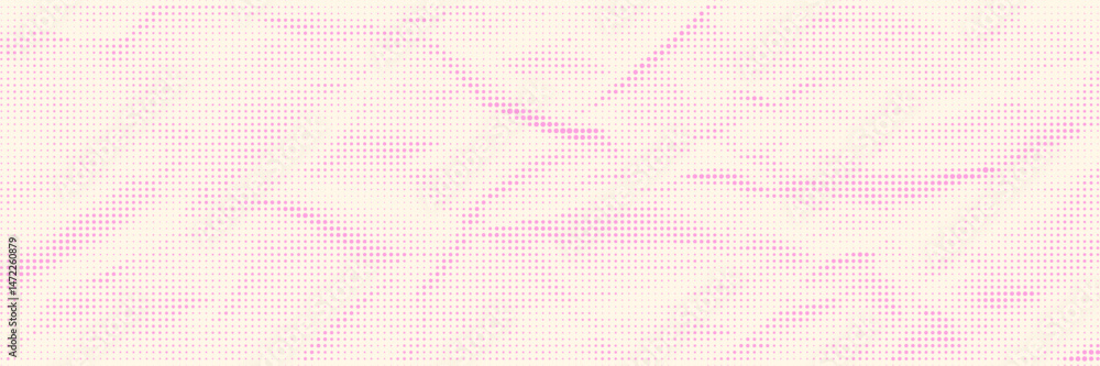 Aufkleber wrinkled paper texture pattern with pink halftone. dot gradient effect vector background. trendy ove