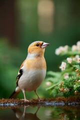Fototapeta premium Closeup of a Beautiful European Goldfinch