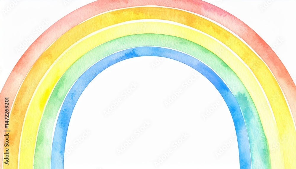 Poster creating a vibrant rainbow artwork digital creation graphic design studio environment overhead view 