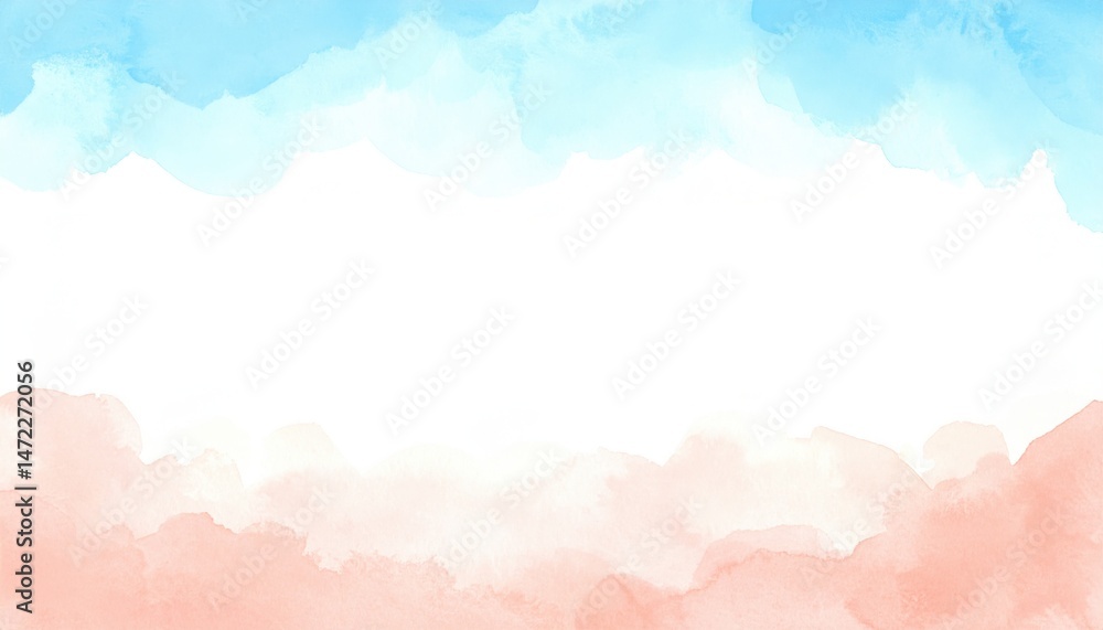 Poster artistic watercolor abstract background digital art colorful clouds creative environment soft viewpo