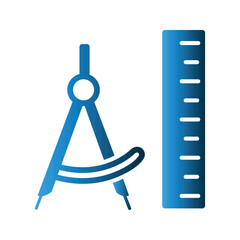 Drawing Compass icon design template