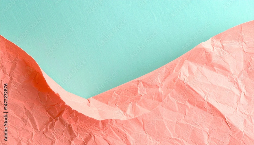 Poster creative paper texture exploration studio setting photography colorful background close-up art and d