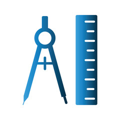 Drawing Compass icon design template