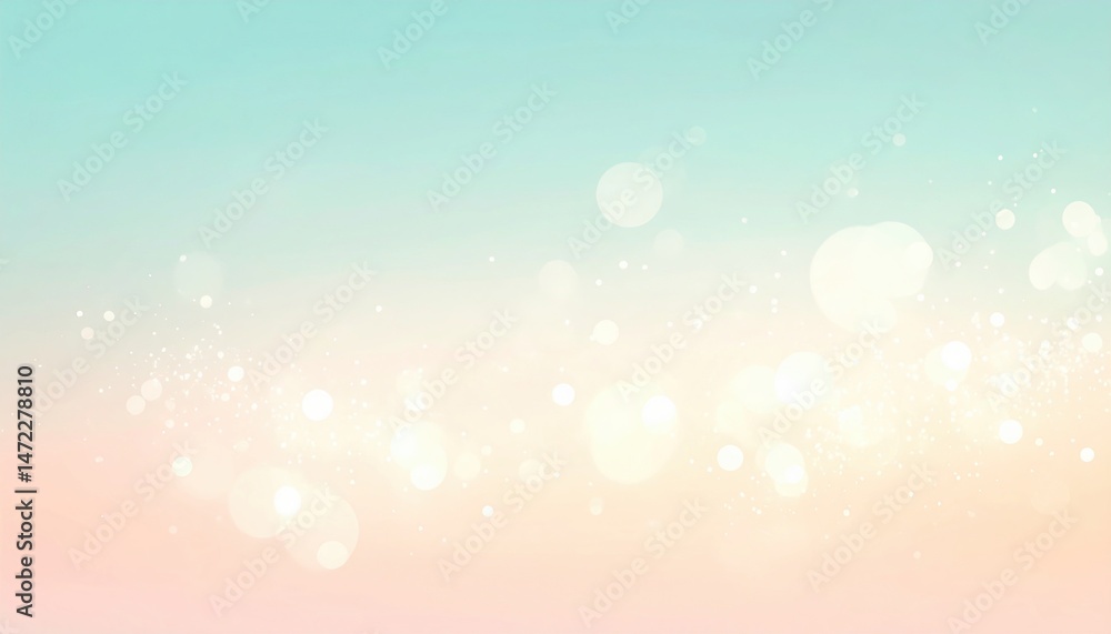 Poster soft pastel gradient background with sparkling effects abstract design digital art calm environment 
