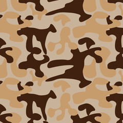 military camouflage seamless pattern design