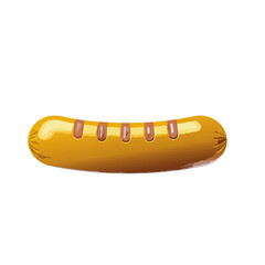 hot dog on white background