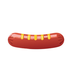 hot dog on white background