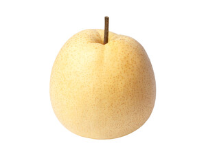 Chinese pear (Asian pear) isolated on transparent background.
