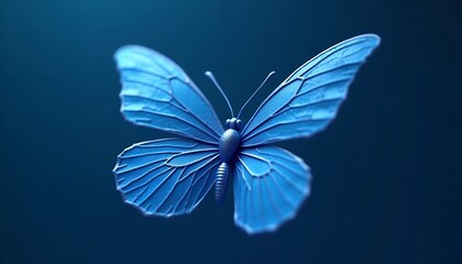 butterfly on blue