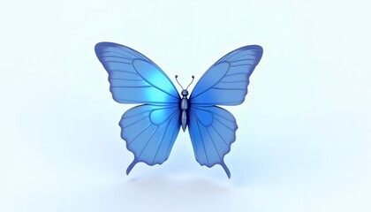 butterfly on blue