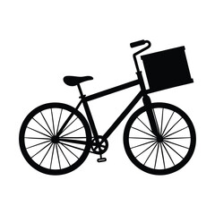Bicycle Pizza Box Vector Art
