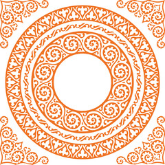 Beautiful flower art and mandala vector design