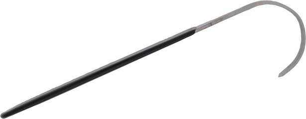 Metal blade carving tool with deep rounded curve for sculpting