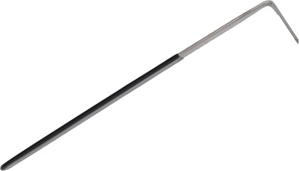 L-shaped carving knife with black handle for pottery detailing