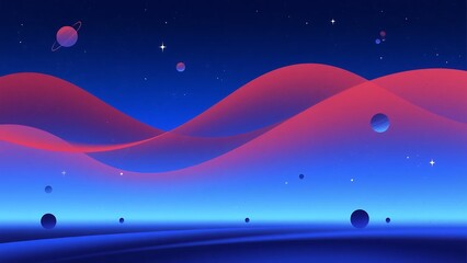 Fototapeta premium Abstract Voyage Through Space and Light