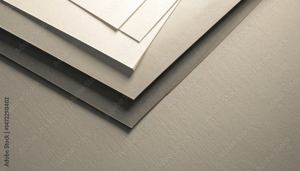 Poster artistic paper layers showcase studio photography minimalistic top-down view creative design concept