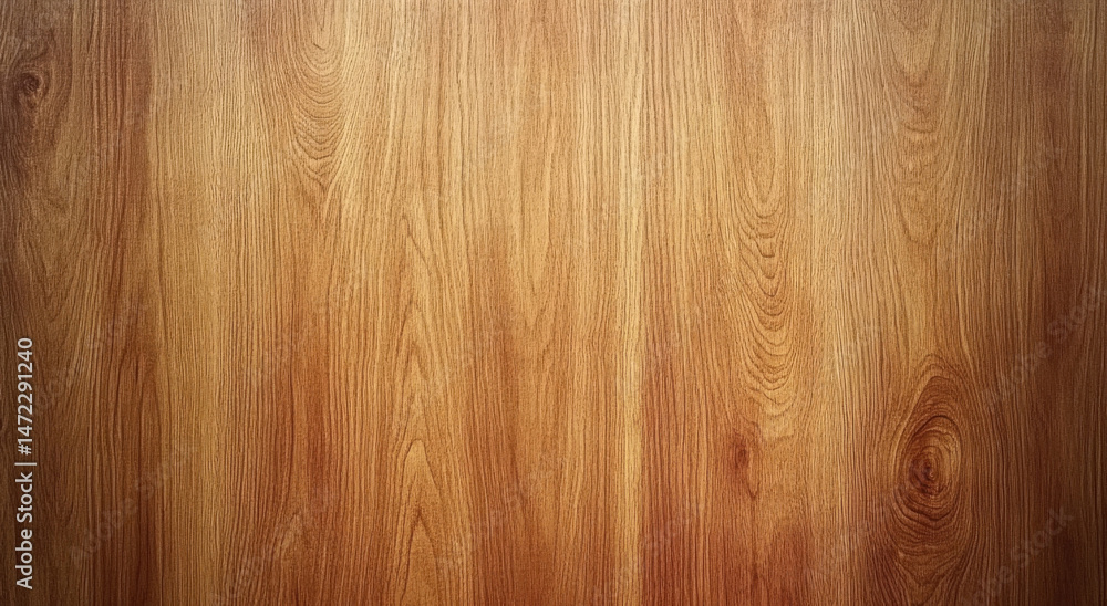 Aufkleber High-resolution image of light brown wood grain texture, showing vertical wood planks with natural knots and variations in color and tone, ideal for background or design projects. : Generative AI