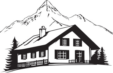 house in the mountains