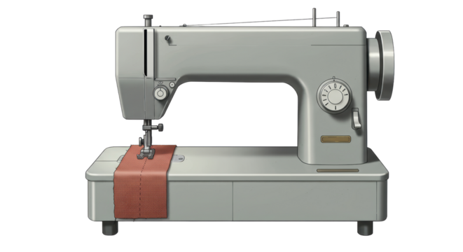 Isolated Sewing Machine
