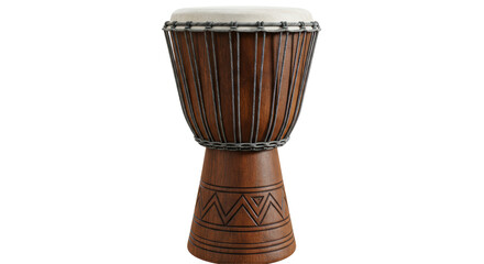 Isolated African Djembe Drum
