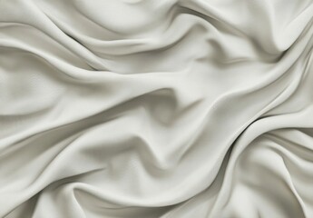 Obraz premium Draped light grey fabric with soft folds and subtle texture, creating an elegant and luxurious background. : Generative AI