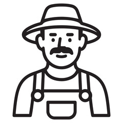 cartoon character farmer