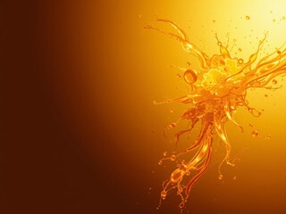 Golden Honey Drizzle - AI Generated Art Background