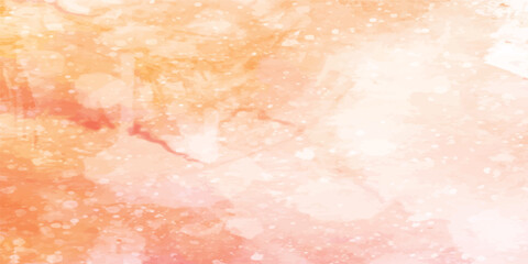 Fantasy smooth light yellow, red shades and yellow watercolor paper textured illustration for grunge design,  card, templates. Pastel ink colors wet effect hand drawn canvas aquarelle background