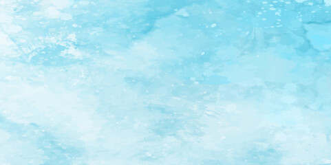 Fantasy smooth light sky, white shades and sky watercolor paper textured illustration for grunge design, vintage card, templates. Pastel ink colors wet effect hand drawn canvas aquarelle background