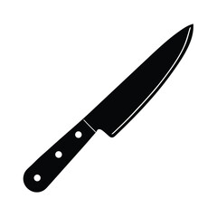 Chef Knife Vector Silhouette