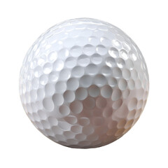 [Transparent Background PNG]White Golf Ball Isolated on White Background