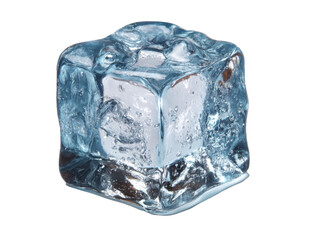 [Transparent Background PNG]Close-up of a single ice cube