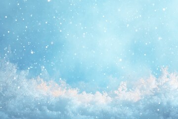 Obraz premium Winter Snowflakes Abstract Background