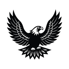 Obraz premium American Eagle vector illustration on white background