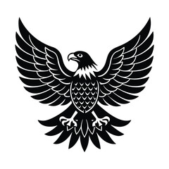 American Eagle vector illustration on white background