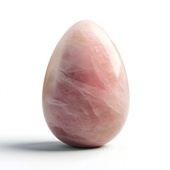Rose Quartz Egg-Shaped Gemstone: A Unique Pink Stone for Crystal Decor and Healing